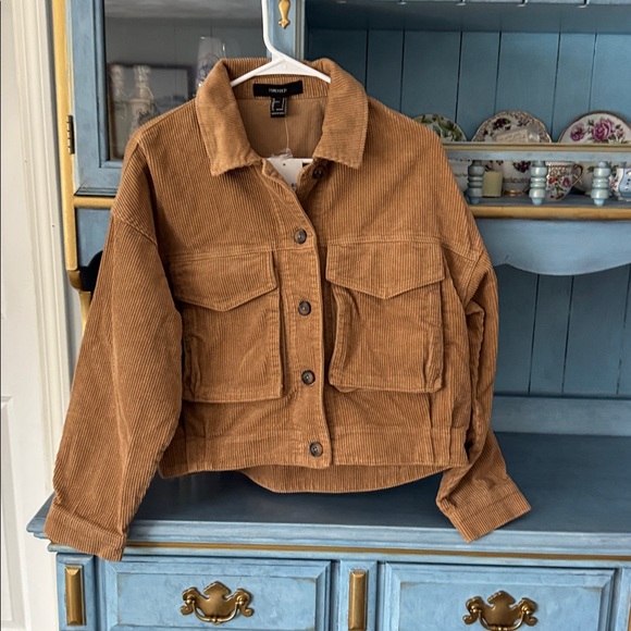 Jackets & Blazers - Corduroy Trucker Jacket in Camel